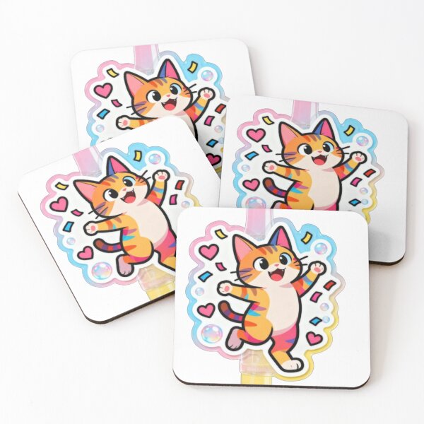 Item preview, Playful Expressive Cat Sticker designed and sold by MiniPrintMagic.