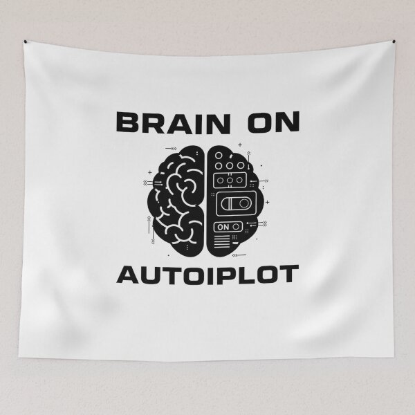 Item preview, Brain on Autopilot – Neurodivergent / ADHD Design designed and sold by MAEshopstore.