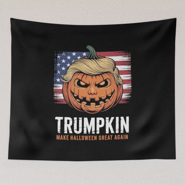 Item preview, Halloween Trumpkin US Flag  designed and sold by RoyTill0Art.