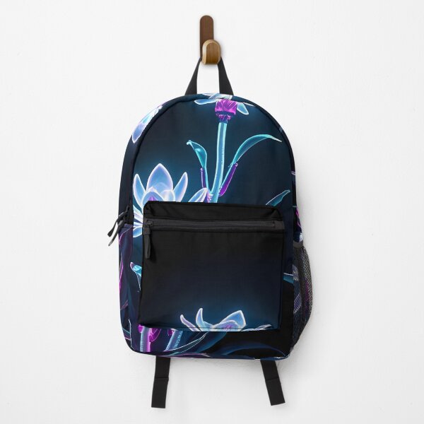 Item preview, Futuristic Neon Flowers – Cyber Bloom in a Digital Garden designed and sold by FusionCipher.