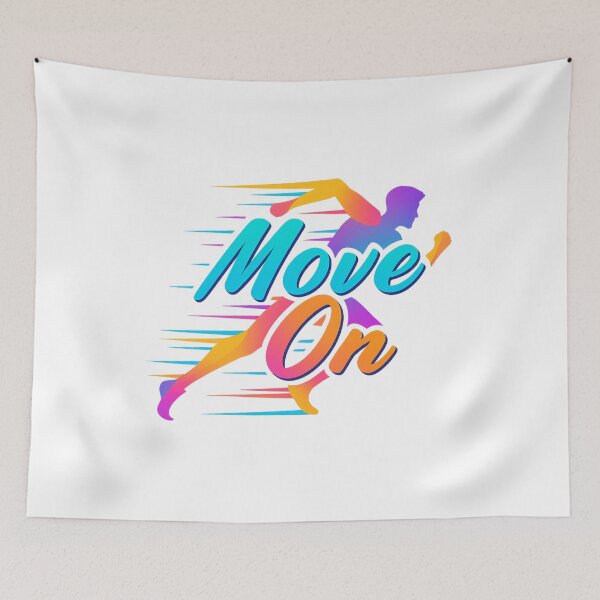 Item preview, Move On – Neon Energy Vibes designed and sold by ArtesioByZaber.