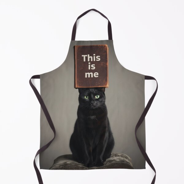 Item preview, Black Cat With Book – Humorous Aesthetic Design designed and sold by Zen-pattenrs.