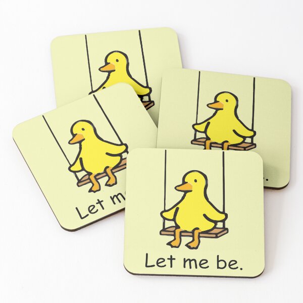 Item preview, Let Me Be Duck | Cute Minimalist Duck on Swing designed and sold by designsoftinaa.