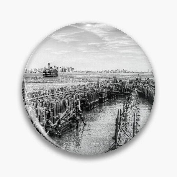 Item preview, Staten Island St George Ferry Terminal, New York City, Black And White designed and sold by Paul Thompson Photography.