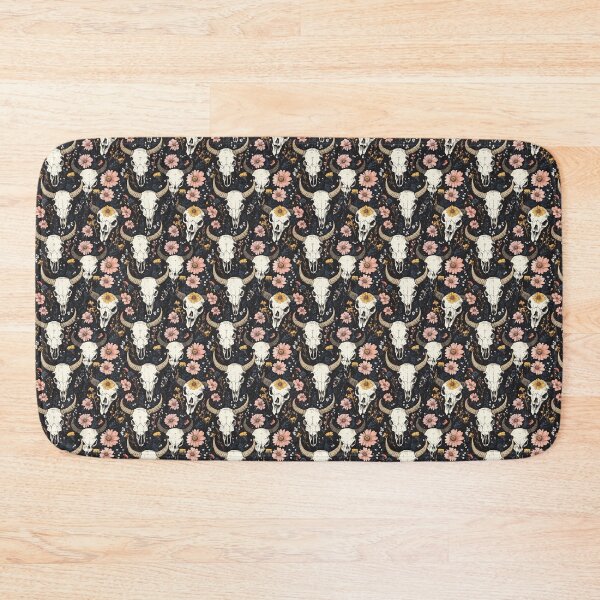 Item preview, Flowery Cow Skull – Rustic and Bohemian Pattern designed and sold by MidArtForge.