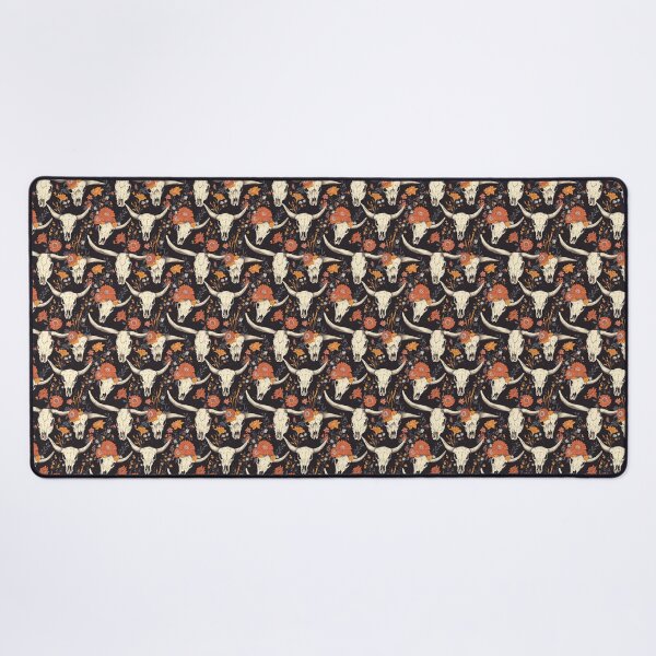 Item preview, Flowery Cow Skull – Rustic and Bohemian Pattern designed and sold by MidArtForge.