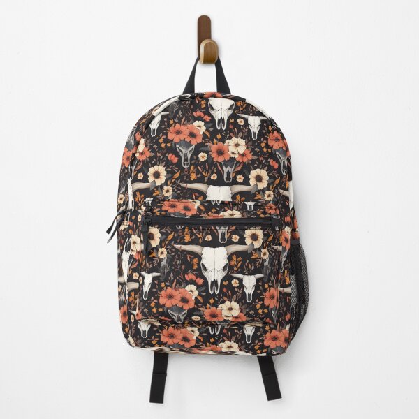 Item preview, Flowery Cow Skull – Rustic and Bohemian Pattern designed and sold by MidArtForge.