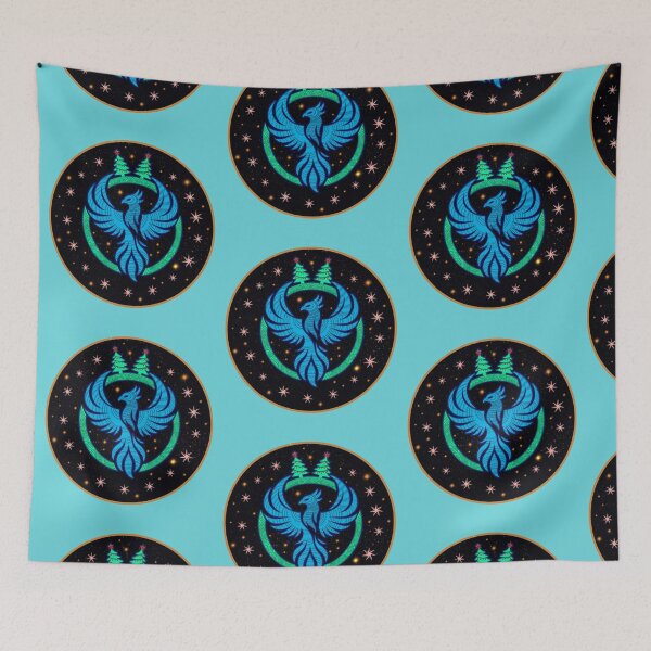 Item preview, Mystical Phoenix Christmas Design | Celestial Mythical Holiday Art designed and sold by CREEPY CRAZE.