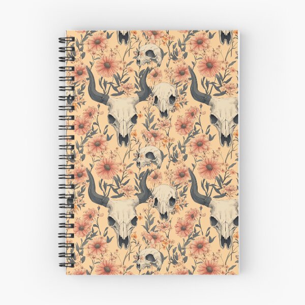 Item preview, Flowery Cow Skull – Rustic and Bohemian Pattern designed and sold by MidArtForge.