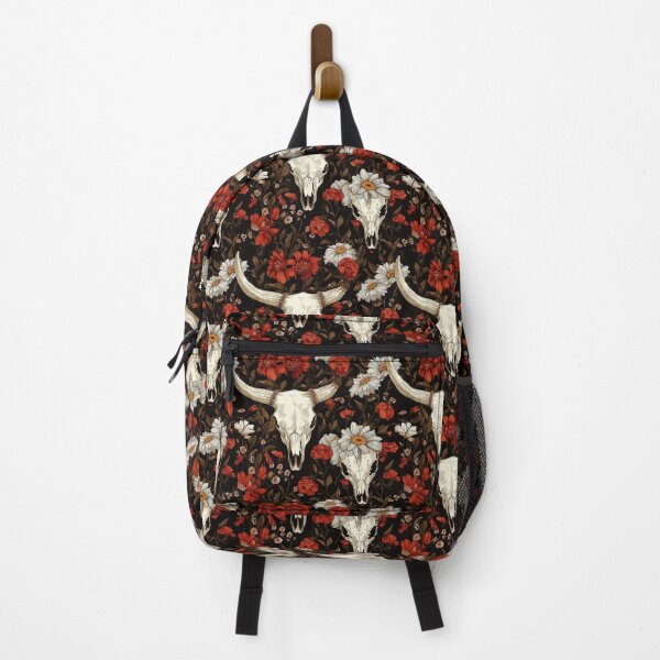 Item preview, Flowery Cow Skull – Rustic and Bohemian Pattern designed and sold by MidArtForge.