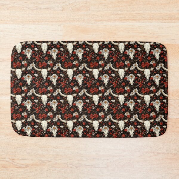 Item preview, Flowery Cow Skull – Rustic and Bohemian Pattern designed and sold by MidArtForge.