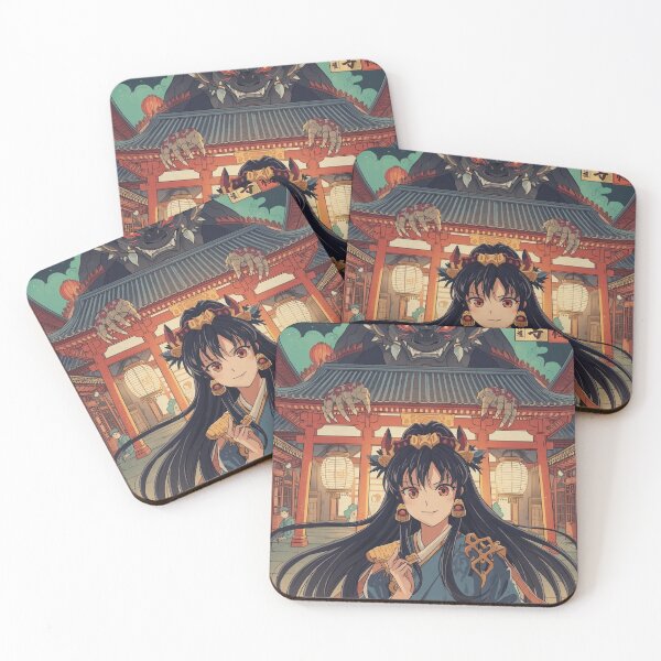 Item preview, Anime Zodiac Goddess – Ukiyo-e Japanese Woodblock Fantasy with Kaiju designed and sold by Vandy Fullam.