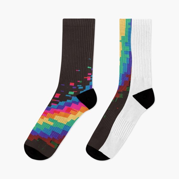 Item preview, Digital pixel rainbow art on a dark background | Retro gaming style designed and sold by Fespb.