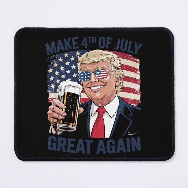 Item preview, Make 4th Of July Great Again Trump Men Drinking Beer designed and sold by RoyTill0Art.