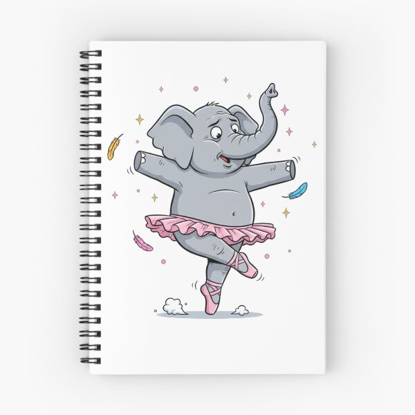 Item preview, Ballerina, Elephant, Funny, Tutu, Ballet, Clumsy, Cartoon, Animal, Design, White designed and sold by DarkNight9.