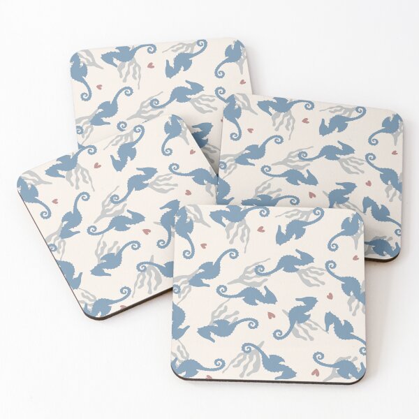 Item preview, Boho Seahorse Silhouette Pattern designed and sold by  Boho Vibes Studio.