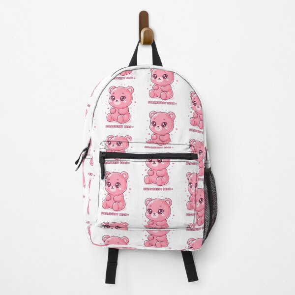 Item preview, Kawaii Strawberry Bear – Cute Pink Aesthetic Teddy | Cute Kawaii Illustration designed and sold by CuteOasis.