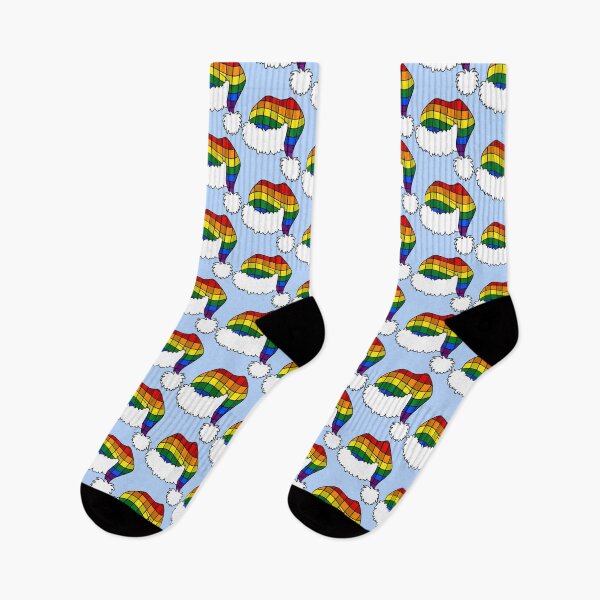 Item preview, Rainbow Pride Santa Hat – Queer Christmas Holiday Sticker designed and sold by Cannaxes Studio.