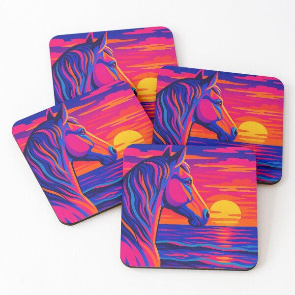 Item preview, Cute horse sunset watching  designed and sold by Dogandesighn.