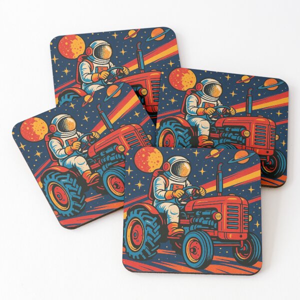 Item preview, Astronaut and old tractor designed and sold by Dogandesighn.