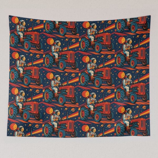 Item preview, Astronaut and old tractor designed and sold by Dogandesighn.