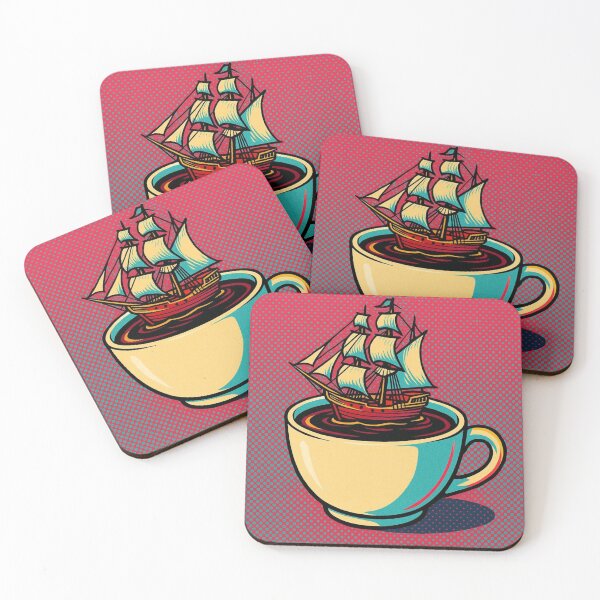 Item preview, Coffee and sailing ship  designed and sold by Dogandesighn.