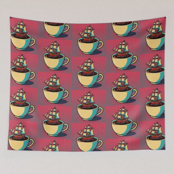 Item preview, Coffee and sailing ship  designed and sold by Dogandesighn.