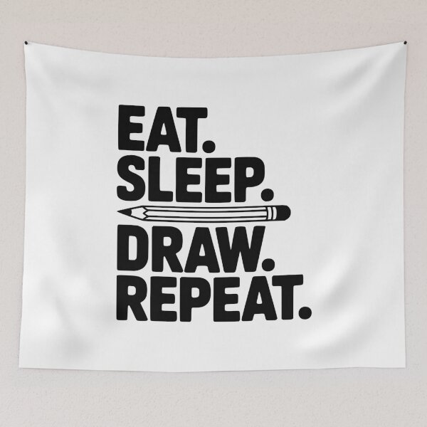 Item preview, Eat. Sleep. Draw. Repeat. designed and sold by Frank Ring.