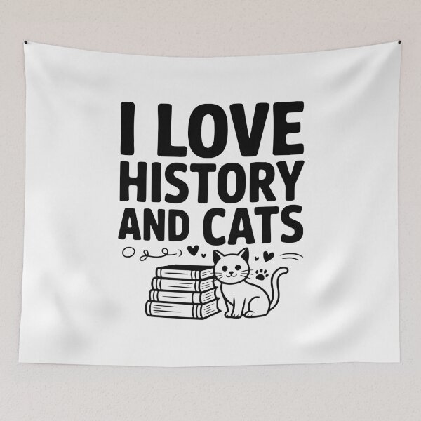Item preview, I Love History and Cats designed and sold by Frank Ring.