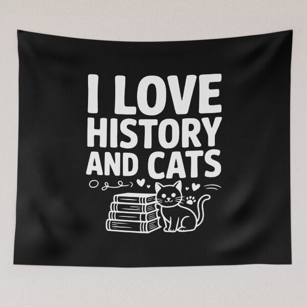 Item preview, I Love History and Cats designed and sold by Frank Ring.