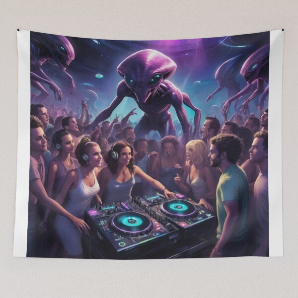 Item preview, Alien DJ Invasion Party designed and sold by Zen-pattenrs.