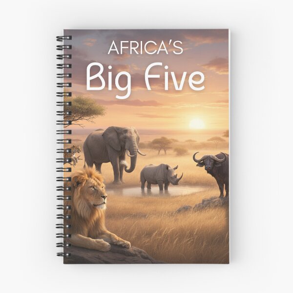 Item preview, Big Five African Safari Animals - Wildlife of Africa designed and sold by OugelShop.