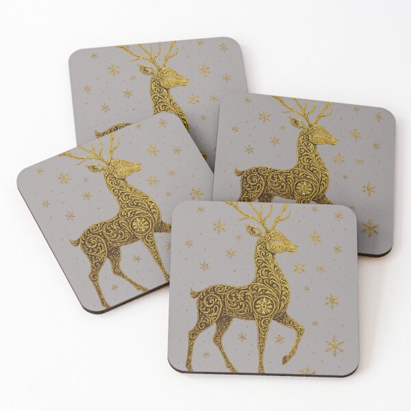 Item preview,  Golden Reindeer Illustration designed and sold by FusionRealm.