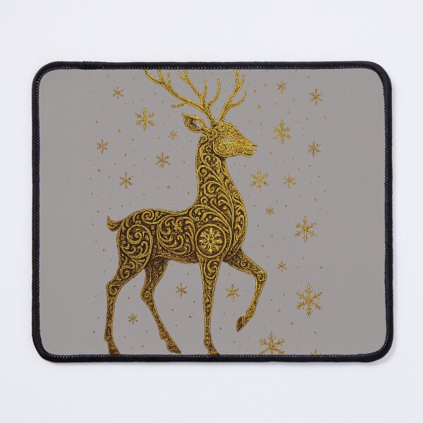 Item preview, Golden Reindeer Illustration designed and sold by FusionRealm.