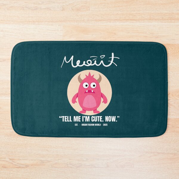 Item preview, Funny Monster Cat QuoteTell Me I_m Cute NowSassy Cat Lover Gift Oversized  designed and sold by GuinevereTryphe.