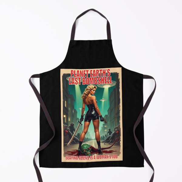 Item preview, Earths Last Bombshell - Retro Sci Fi Woman designed and sold by FilMate.