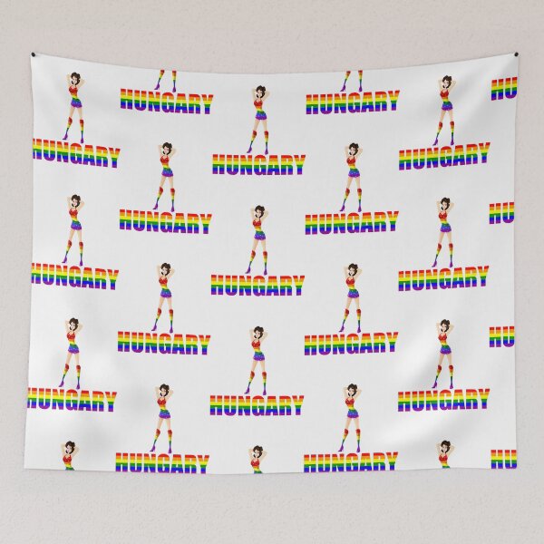 Item preview, Hungary pretty lady lgbt rights designed and sold by GuinevereTryphe.