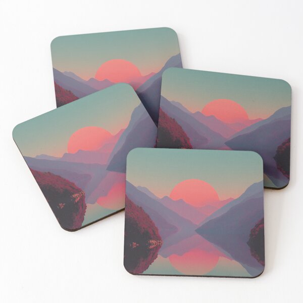 Item preview, Mountain Lake Sunset Reflection designed and sold by Pir8prints.