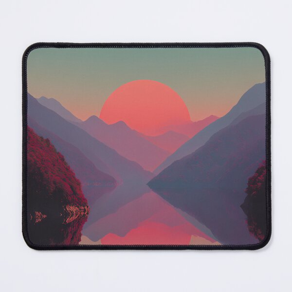 Item preview, Mountain Lake Sunset Reflection designed and sold by Pir8prints.