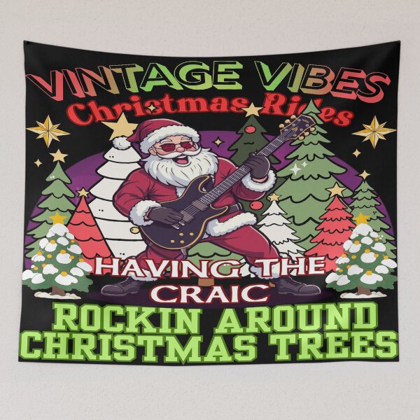 Item preview, “Having the Craic – Rockin’ Around Christmas Trees” designed and sold by DZ Loumatti.
