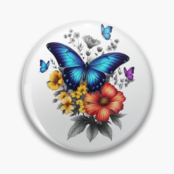Item preview, “Spring Awakening: A Butterfly in a Field of Flowers” designed and sold by CHRIST5000.
