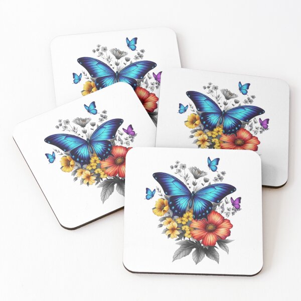 Item preview, “Spring Awakening: A Butterfly in a Field of Flowers” designed and sold by CHRIST5000.