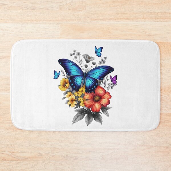 Item preview, “Spring Awakening: A Butterfly in a Field of Flowers” designed and sold by CHRIST5000.