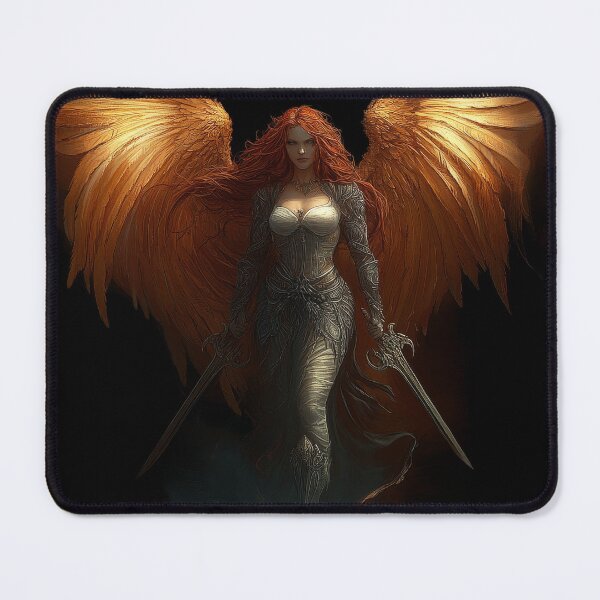 Item preview, Flame-Winged Valkyrie with Twin Blades designed and sold by Daagath.