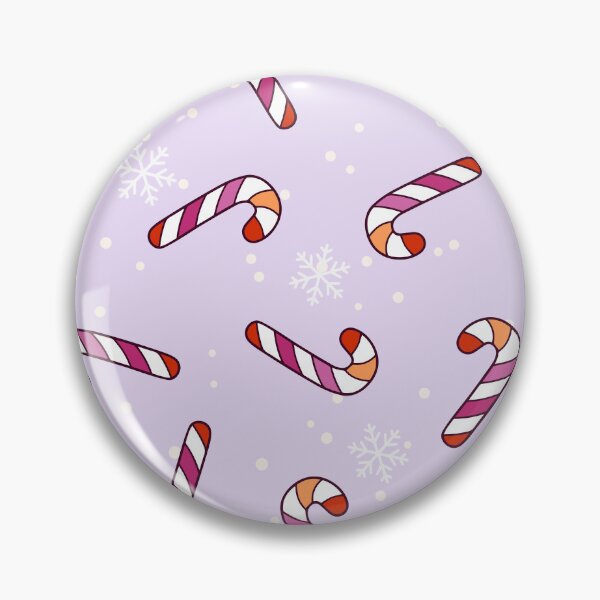 Item preview, Lesbian Candy Cane Christmas Pattern - Cozy Winter Snowflake Pride designed and sold by Cannaxes Studio.