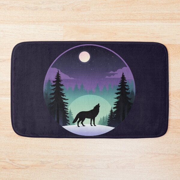 Item preview, Howling Wolf Under the Moon designed and sold by CANDO ART STORE.