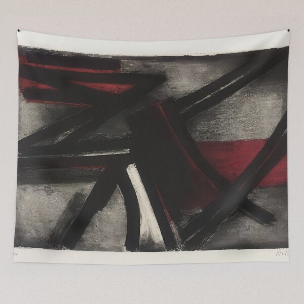 Item preview, Pierre Soulages -  Abstract Painting By Pierre Soulages designed and sold by Dahmadlo.