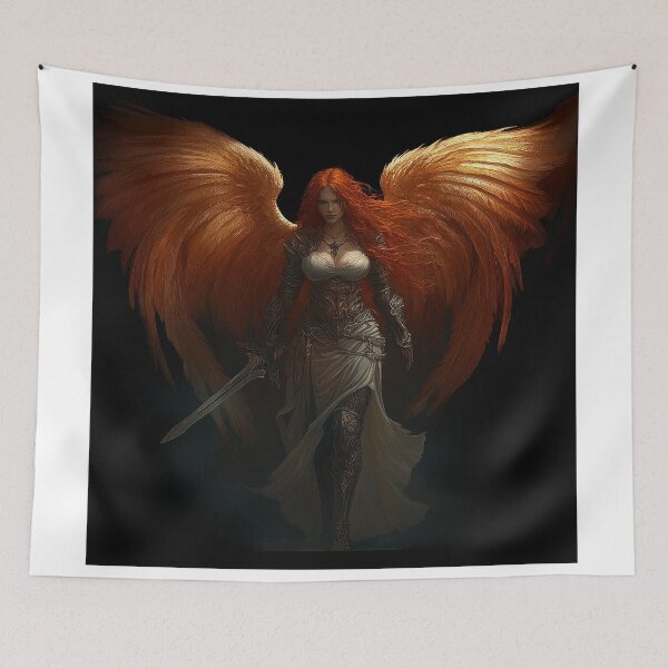 Item preview, Fiery Winged Battle Maiden of the Dawn designed and sold by Daagath.