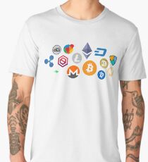 cryptocurrency patterns Men's Premium T-Shirt