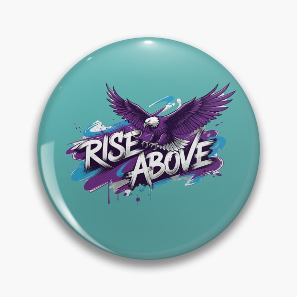 Item preview, "Rise Above" Purple Eagle Art designed and sold by InkWeaveShop.